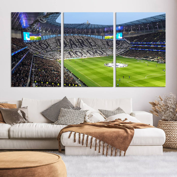 Tottenham Hotspur Stadium Wall Art Canvas Print for Sport Lover Gift