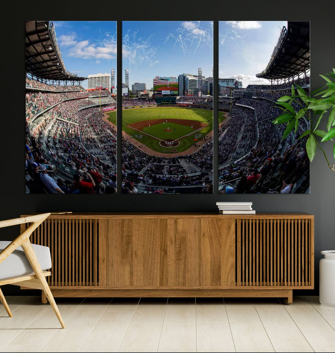 Truist Park Stadium Wall Art Canvas Print