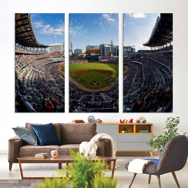 Truist Park Stadium Wall Art Canvas Print