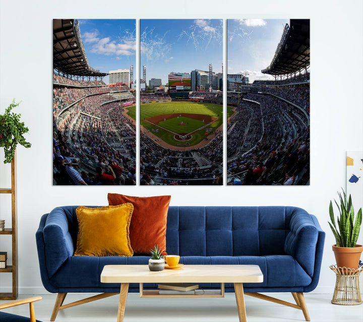 Truist Park Stadium Wall Art Canvas Print