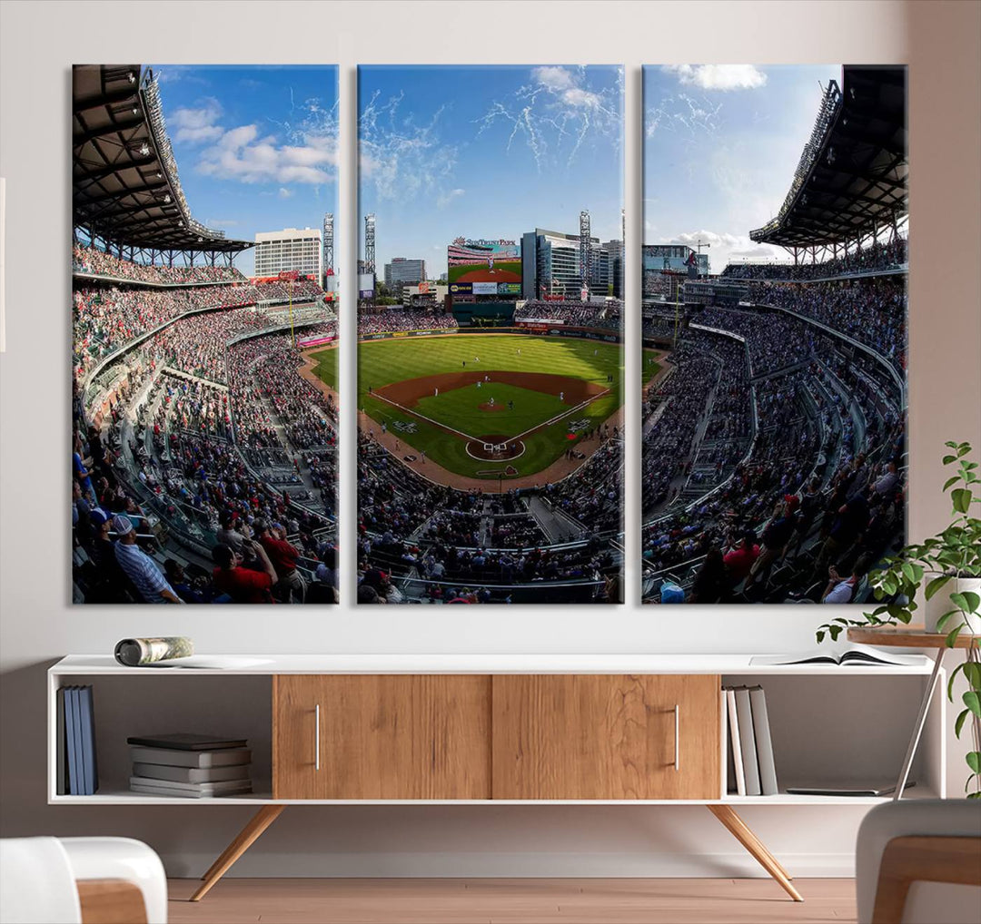 Truist Park Stadium Wall Art Canvas Print