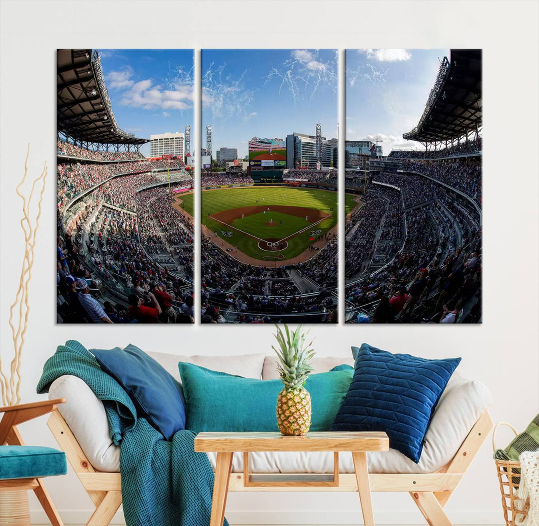 Truist Park Stadium Wall Art Canvas Print