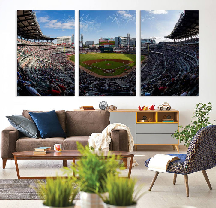 Truist Park Stadium Wall Art Canvas Print