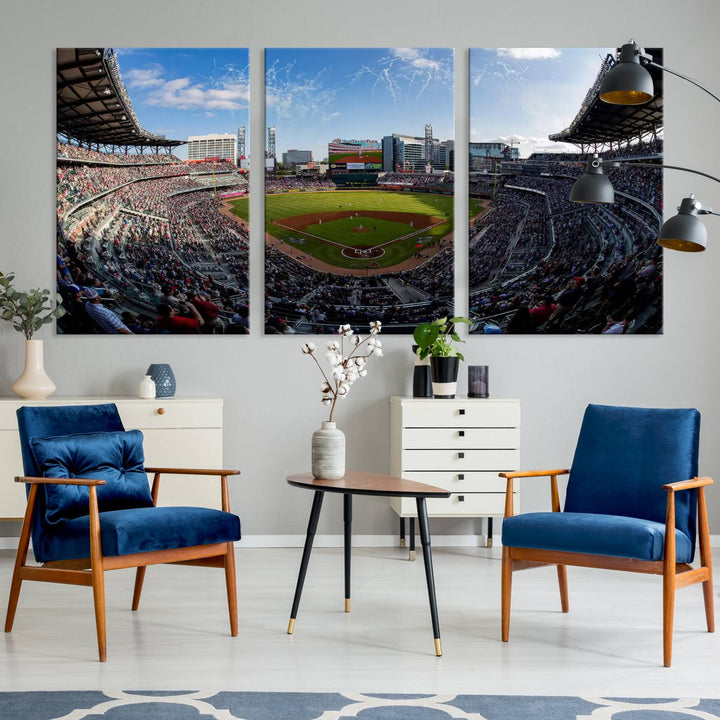 Truist Park Stadium Wall Art Canvas Print