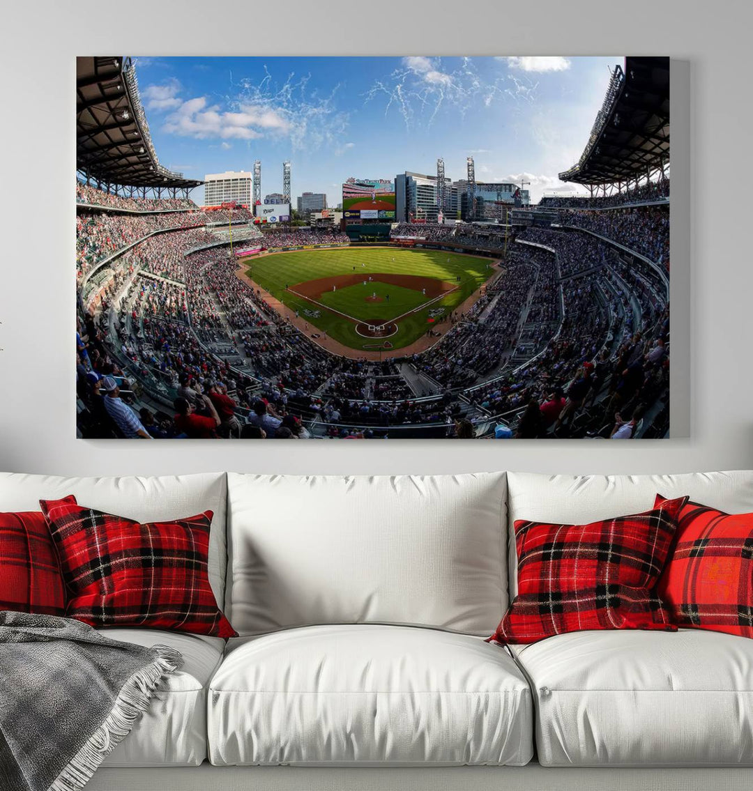 Truist Park Stadium Wall Art Canvas Print