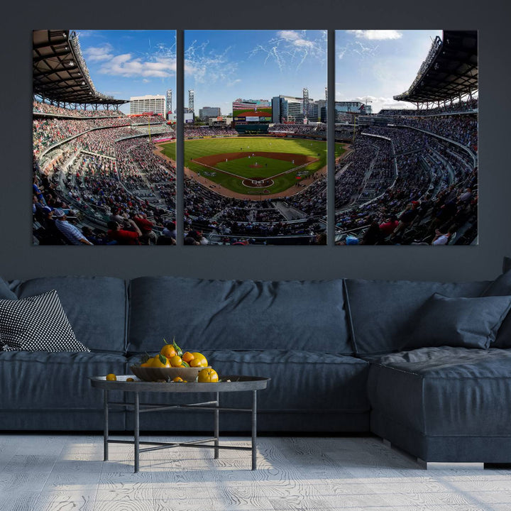 Truist Park Stadium Wall Art Canvas Print