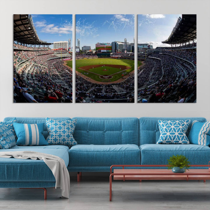 Truist Park Stadium Wall Art Canvas Print