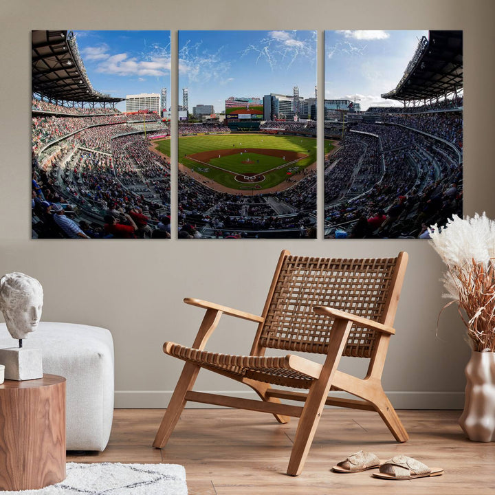 Truist Park Stadium Wall Art Canvas Print