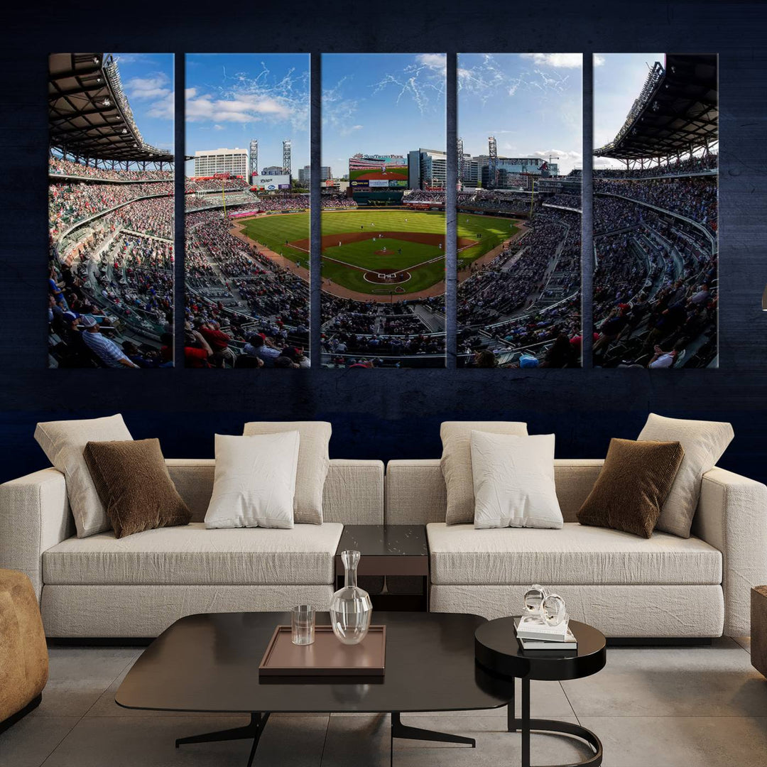 Truist Park Stadium Wall Art Canvas Print