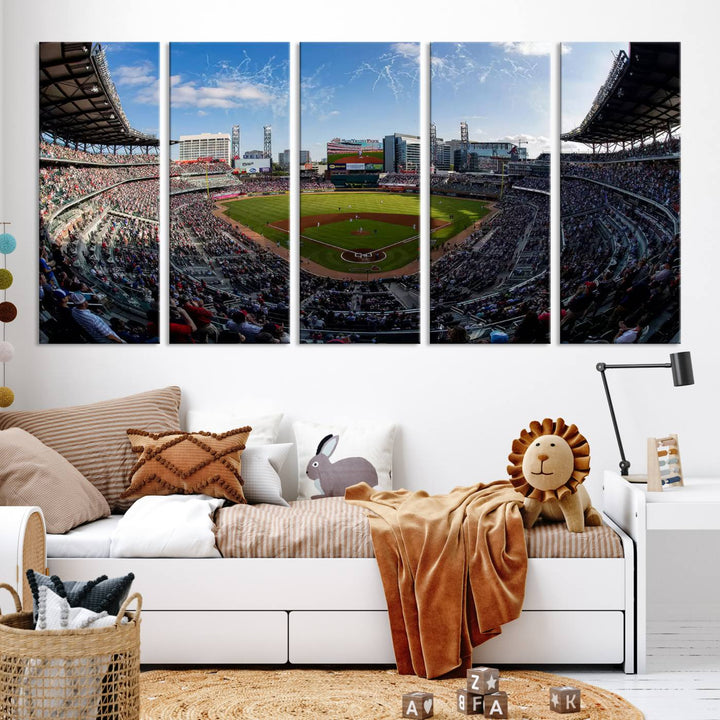 Truist Park Stadium Wall Art Canvas Print