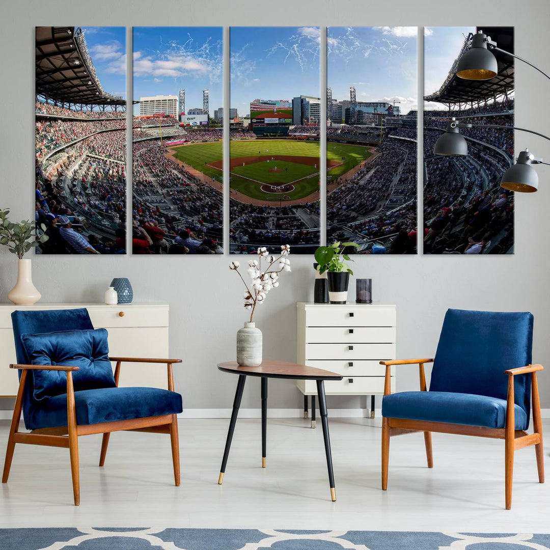 Truist Park Stadium Wall Art Canvas Print