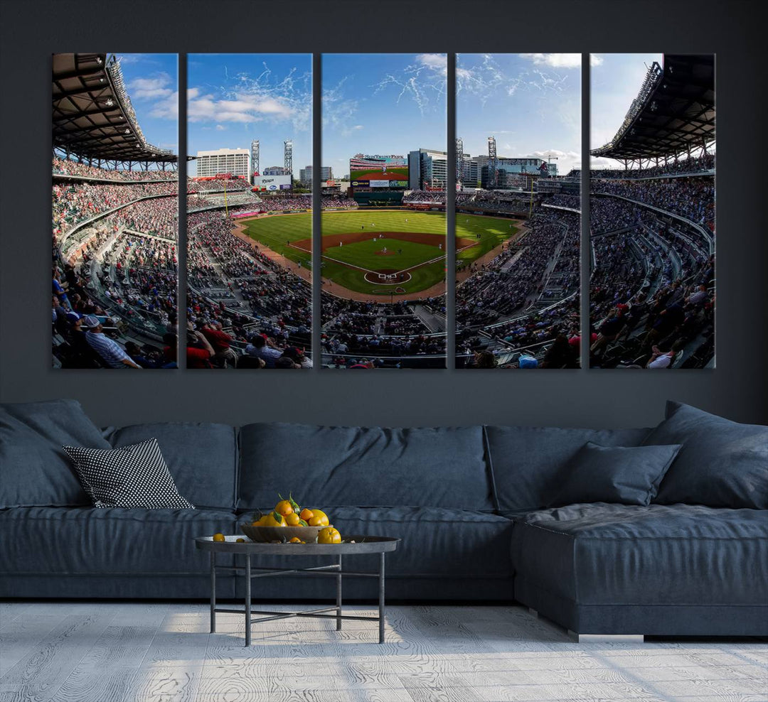 Truist Park Stadium Wall Art Canvas Print