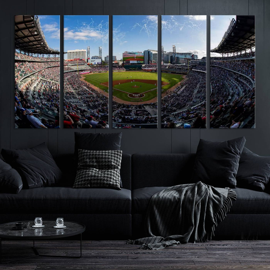 Truist Park Stadium Wall Art Canvas Print