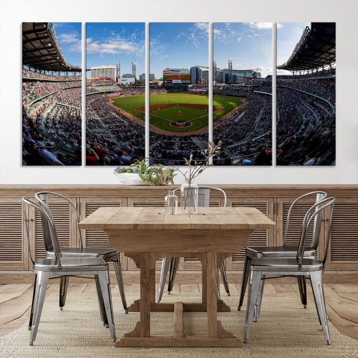 Truist Park Stadium Wall Art Canvas Print