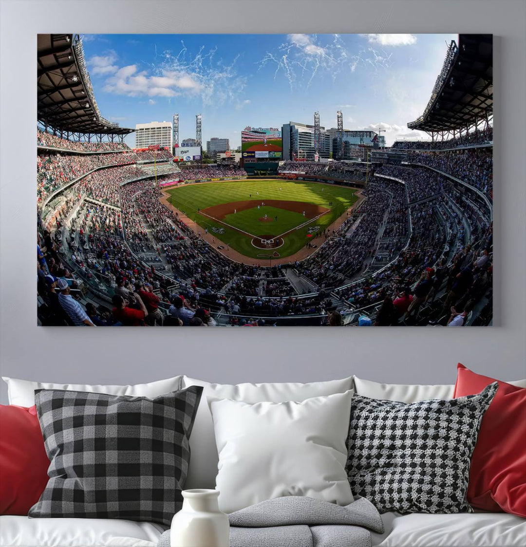 Truist Park Stadium Wall Art Canvas Print