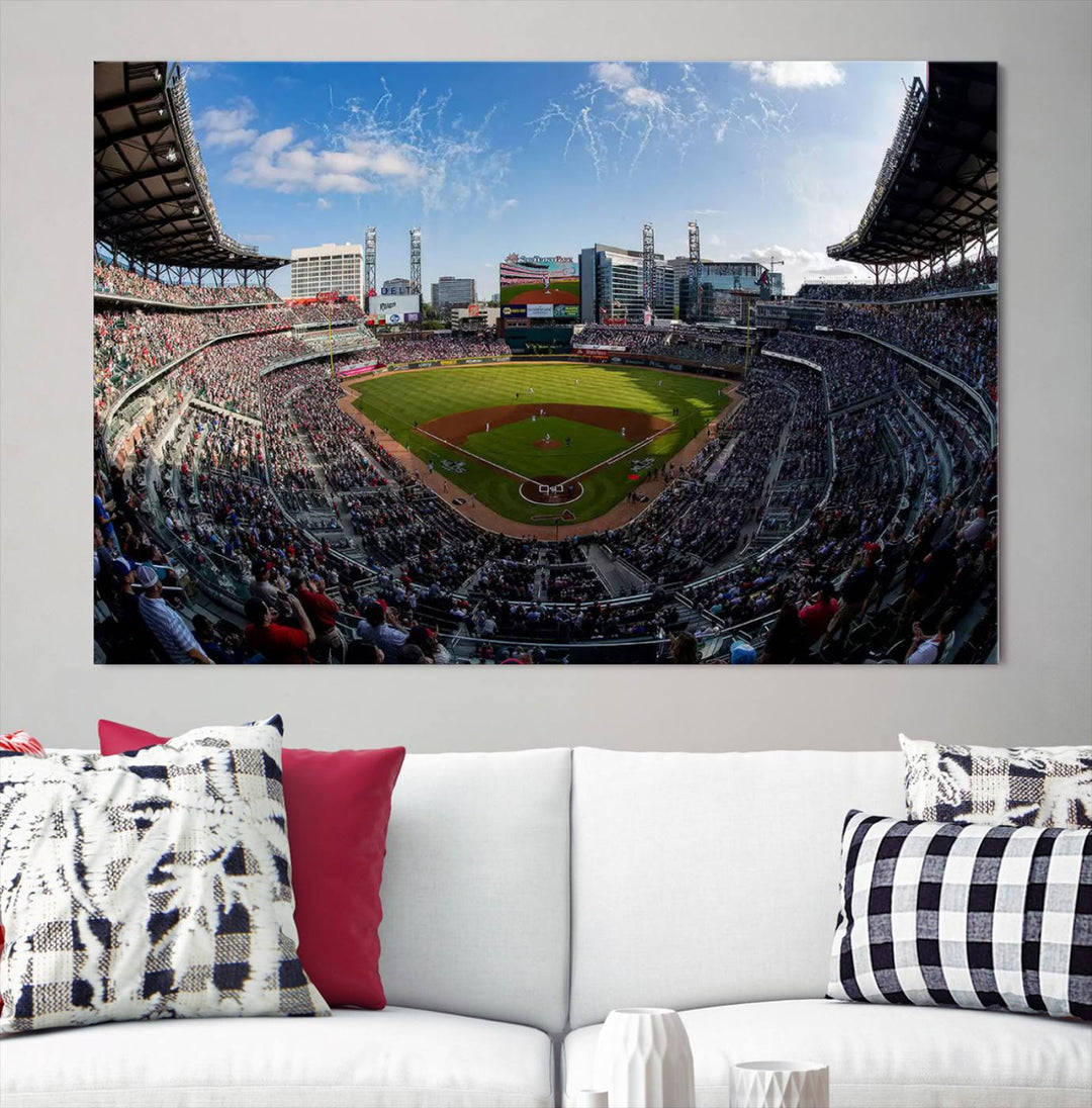 Truist Park Stadium Wall Art Canvas Print