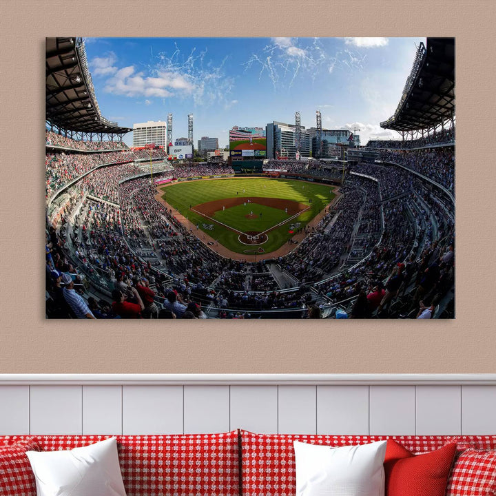 Truist Park Stadium Wall Art Canvas Print