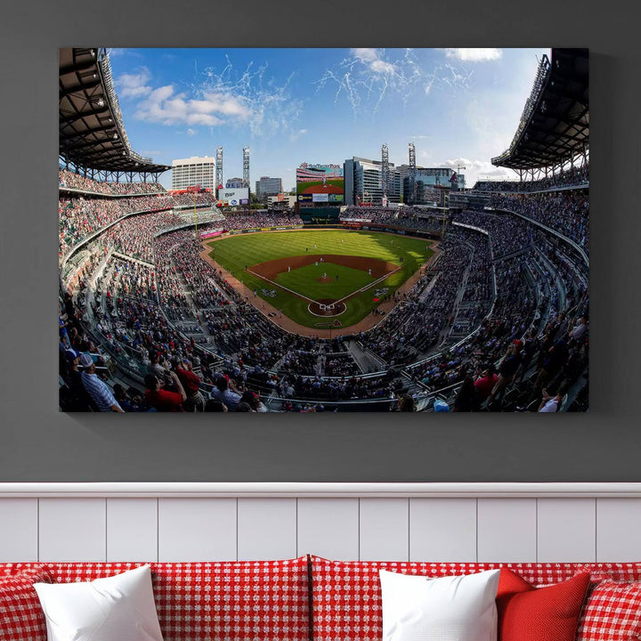 Truist Park Stadium Wall Art Canvas Print