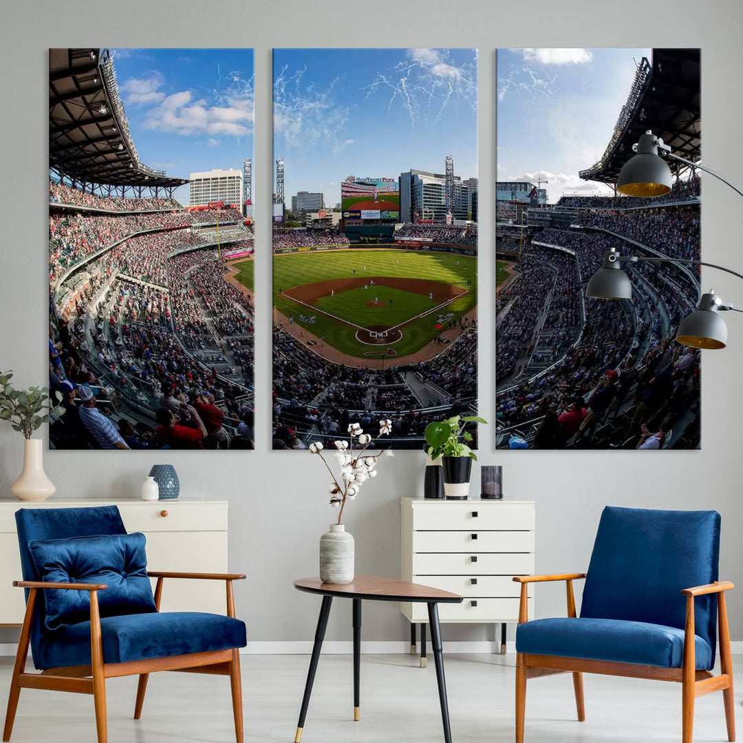 Truist Park Stadium Wall Art Canvas Print