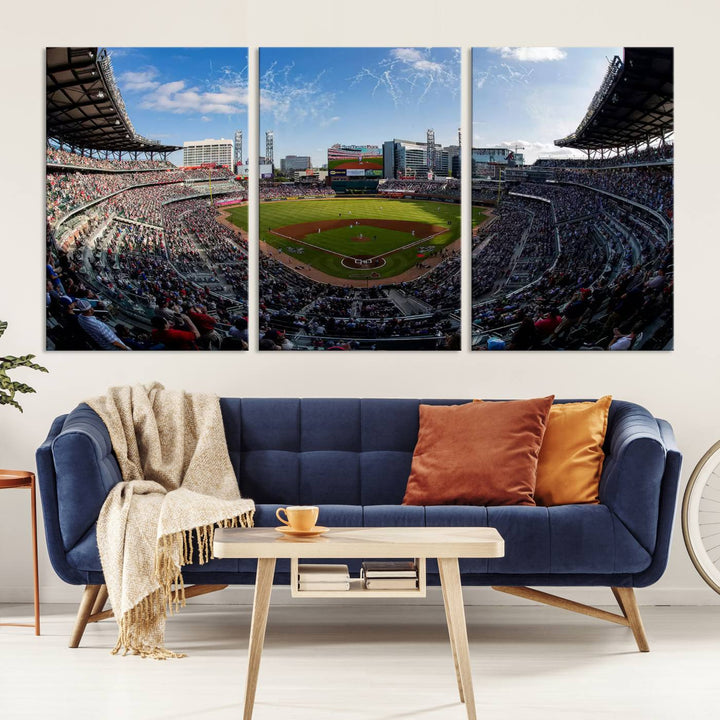 Truist Park Stadium Wall Art Canvas Print