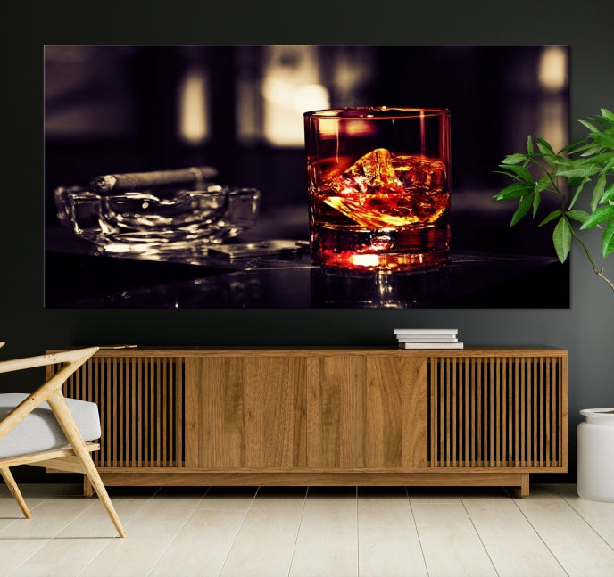 Upgrade Your Kitchen with a Touch of Whiskey & Modern StyleOur Wall Art Canvas Print Decor Piece