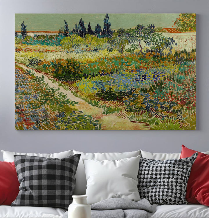 Van Gogh Print Garden at Arles Wall Art Canvas Wall Decor Modern art framed