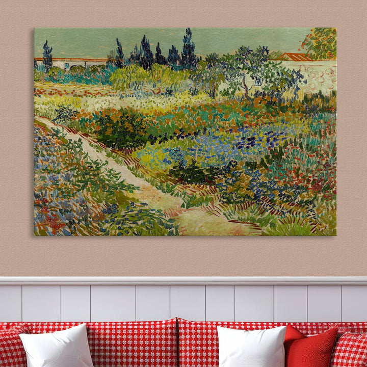 Van Gogh Print Garden at Arles Wall Art Canvas Wall Decor Modern art framed