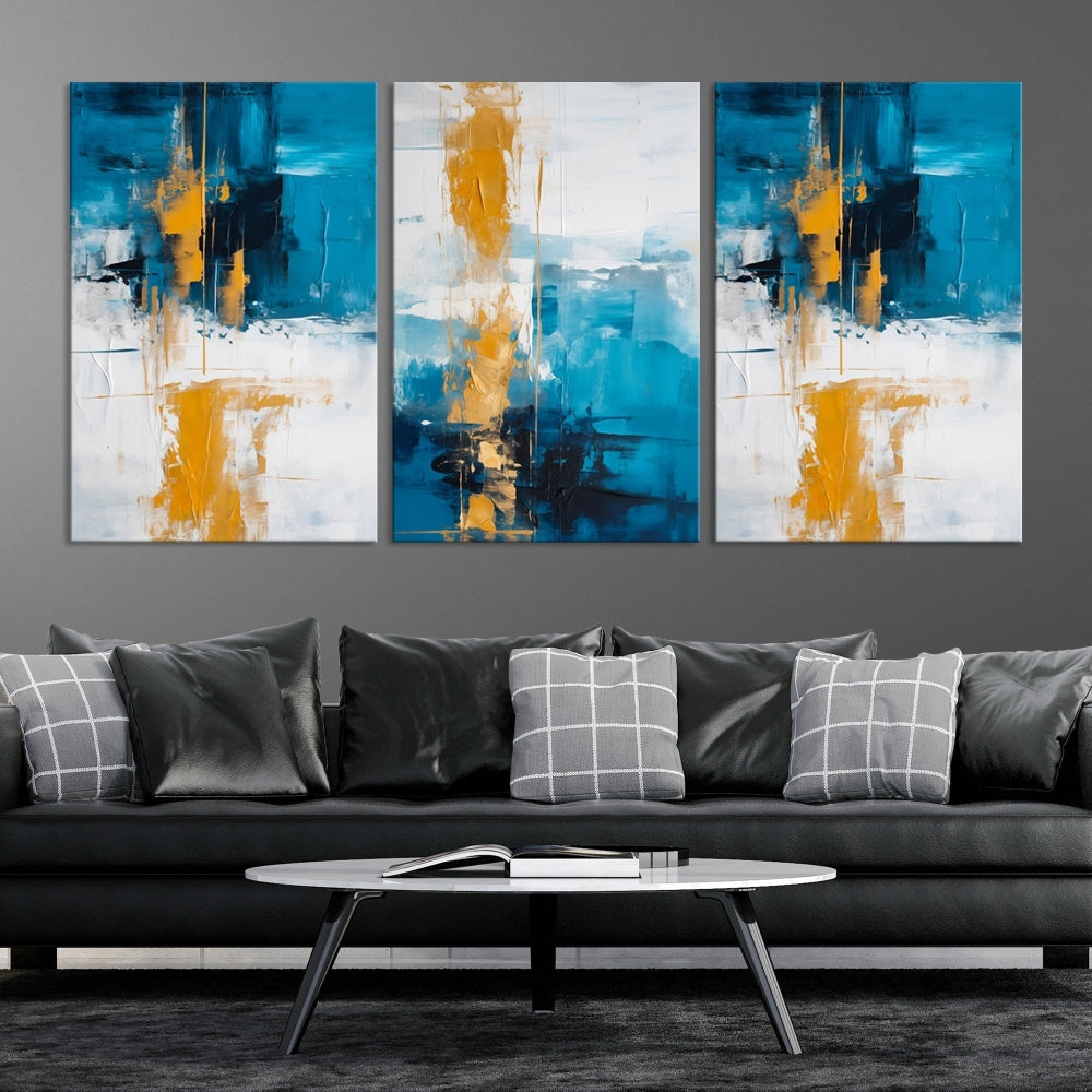 Vibrant Abstract Wall Art Large Canvas Print Soft Apartment Decor Fine Art Wall hanging