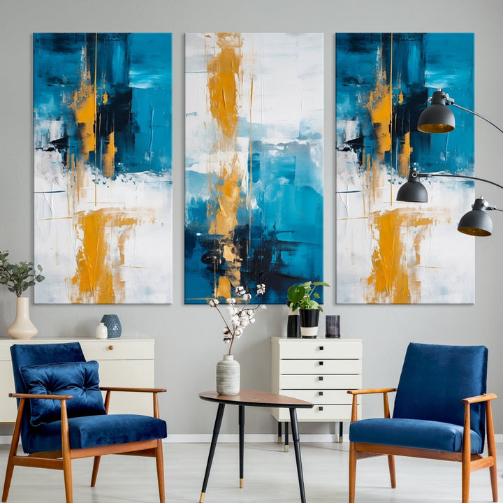 Vibrant Abstract Wall Art Large Canvas Print Soft Apartment Decor Fine Art Wall hanging