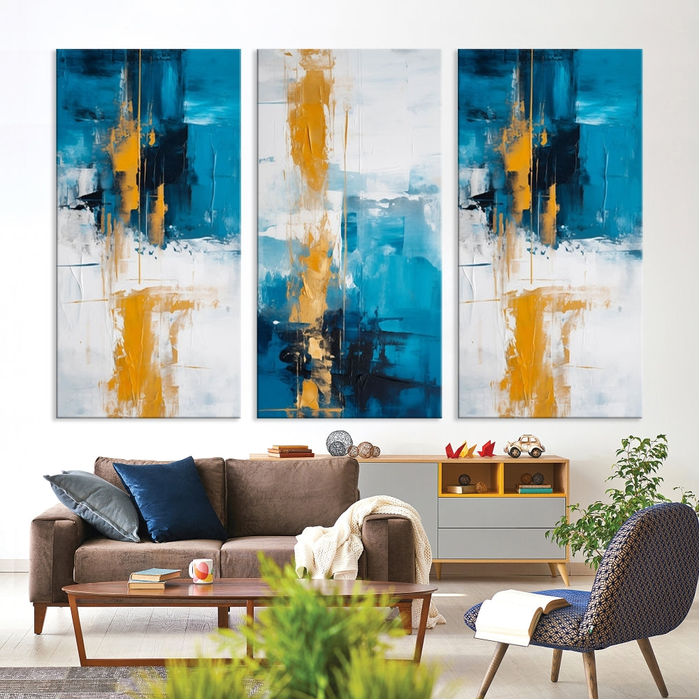 Vibrant Abstract Wall Art Large Canvas Print Soft Apartment Decor Fine Art Wall hanging