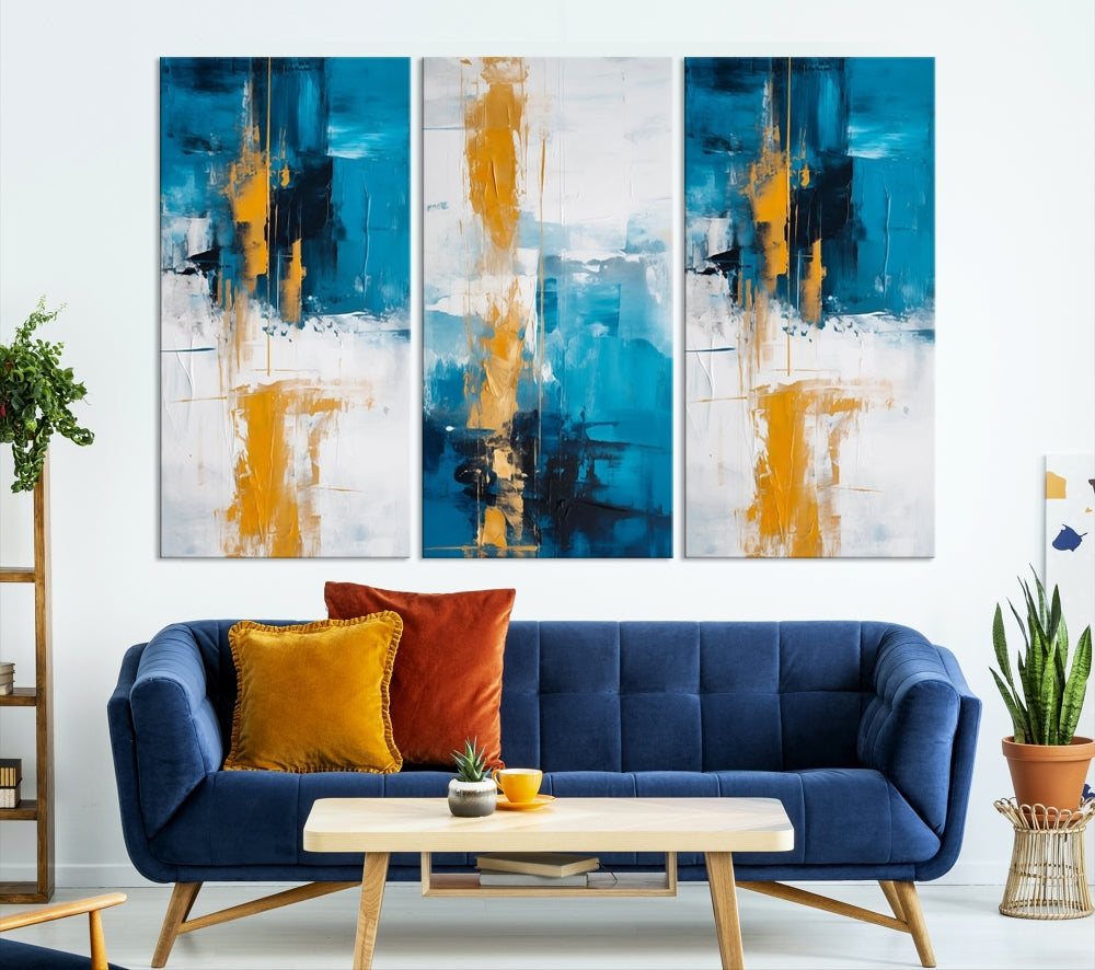 Vibrant Abstract Wall Art Large Canvas Print Soft Apartment Decor Fine Art Wall hanging