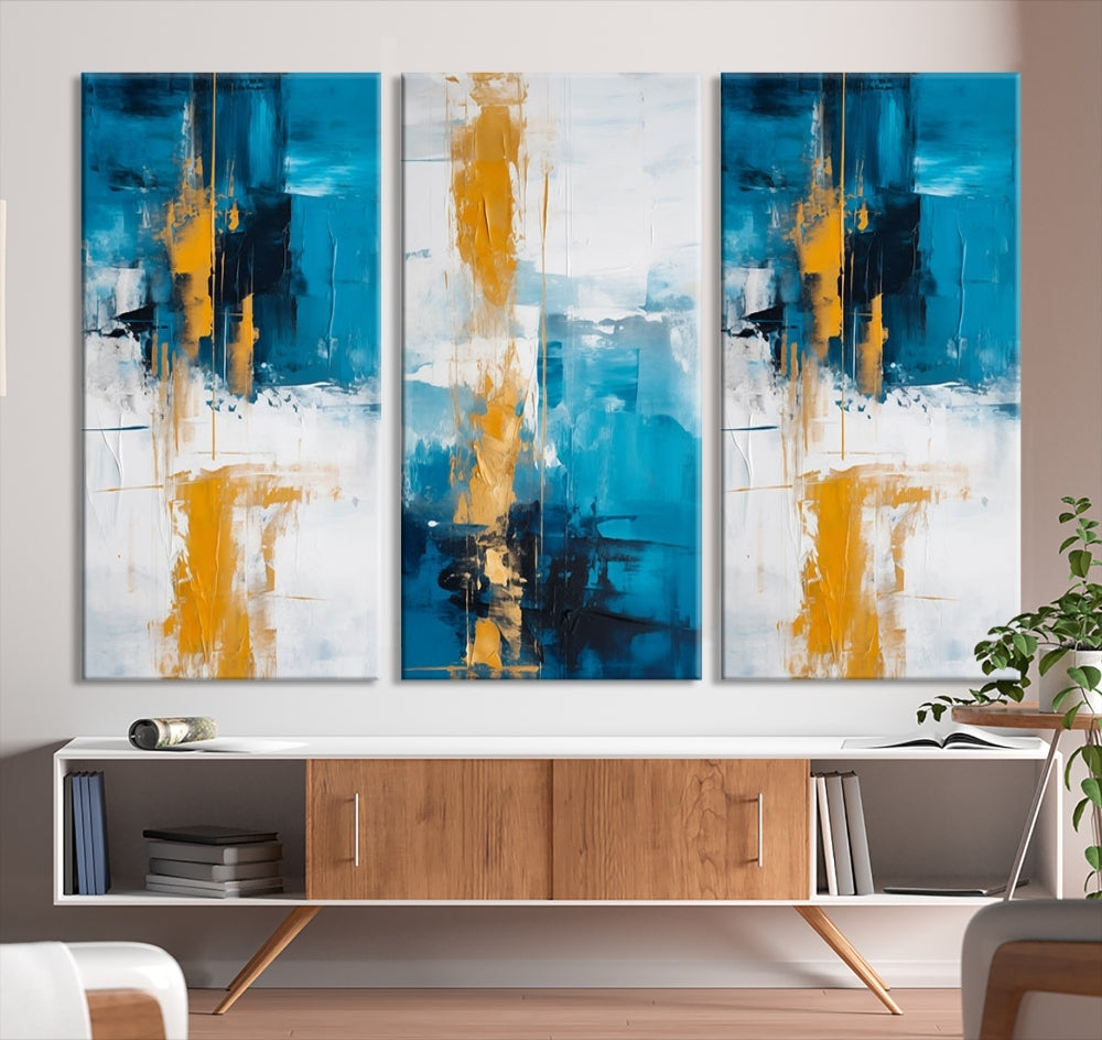 Vibrant Abstract Wall Art Large Canvas Print Soft Apartment Decor Fine Art Wall hanging