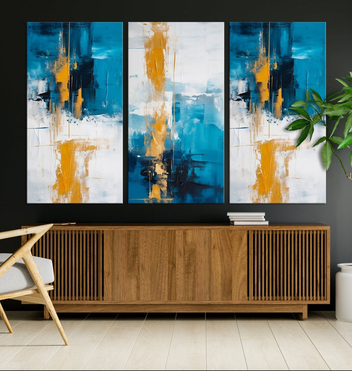 Vibrant Abstract Wall Art Large Canvas Print Soft Apartment Decor Fine Art Wall hanging