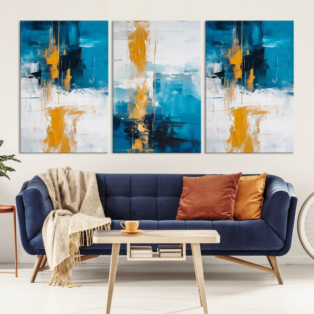 Vibrant Abstract Wall Art Large Canvas Print Soft Apartment Decor Fine Art Wall hanging