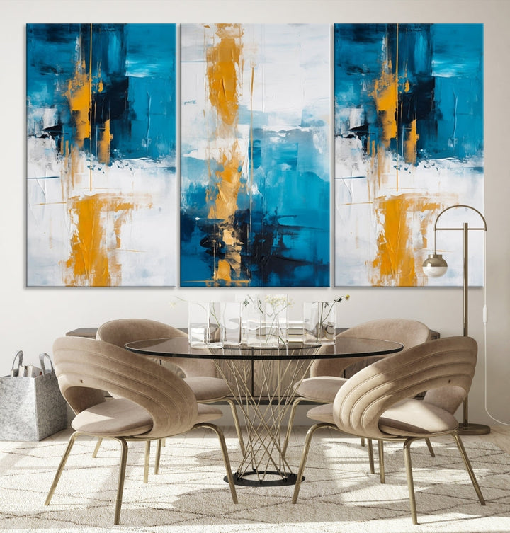 Vibrant Abstract Wall Art Large Canvas Print Soft Apartment Decor Fine Art Wall hanging