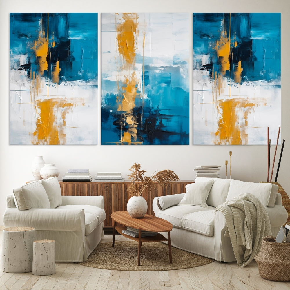 Vibrant Abstract Wall Art Large Canvas Print Soft Apartment Decor Fine Art Wall hanging