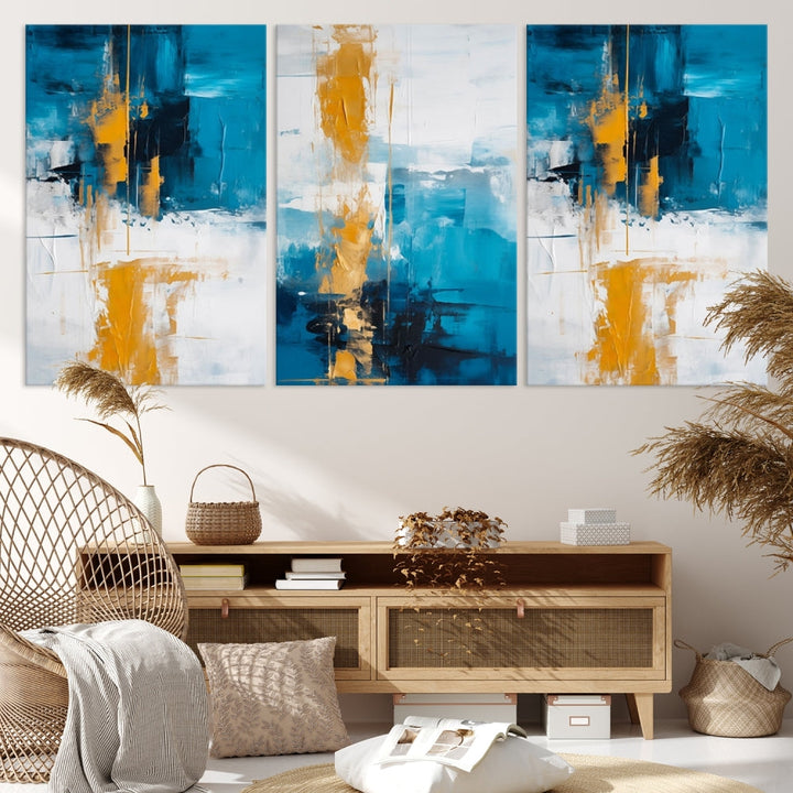 Vibrant Abstract Wall Art Large Canvas Print Soft Apartment Decor Fine Art Wall hanging