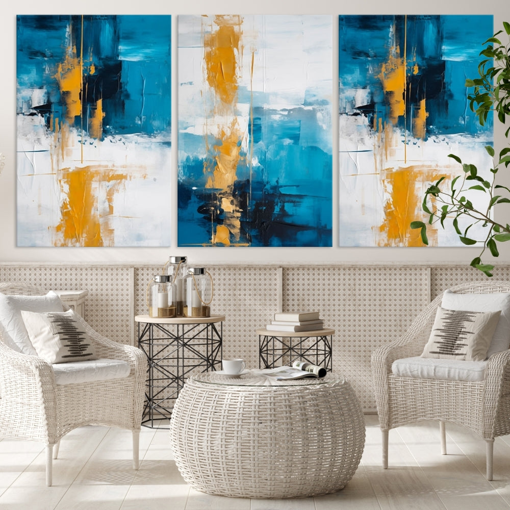 Vibrant Abstract Wall Art Large Canvas Print Soft Apartment Decor Fine Art Wall hanging