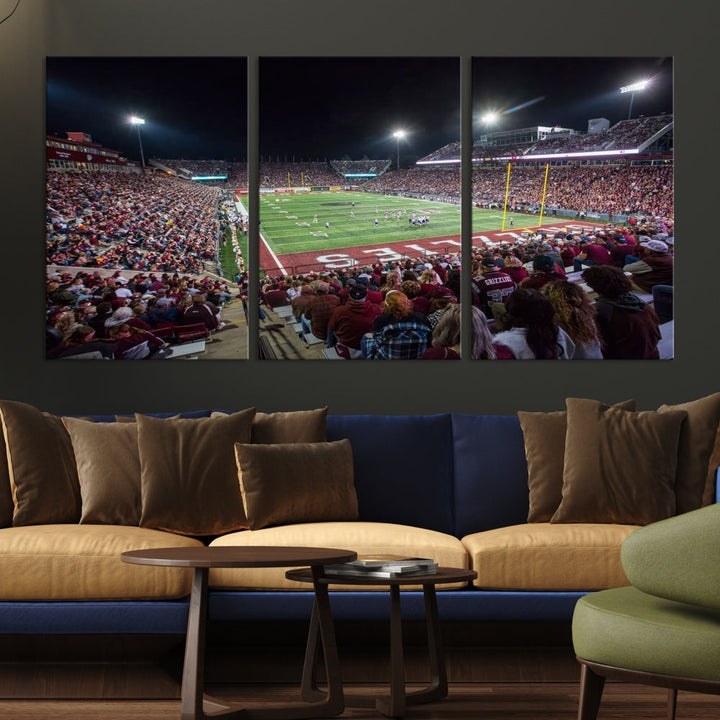 Washington Grizzy Football Stadium American Football Wall Art Canvas Print, Stadium Sport Wall Art Print