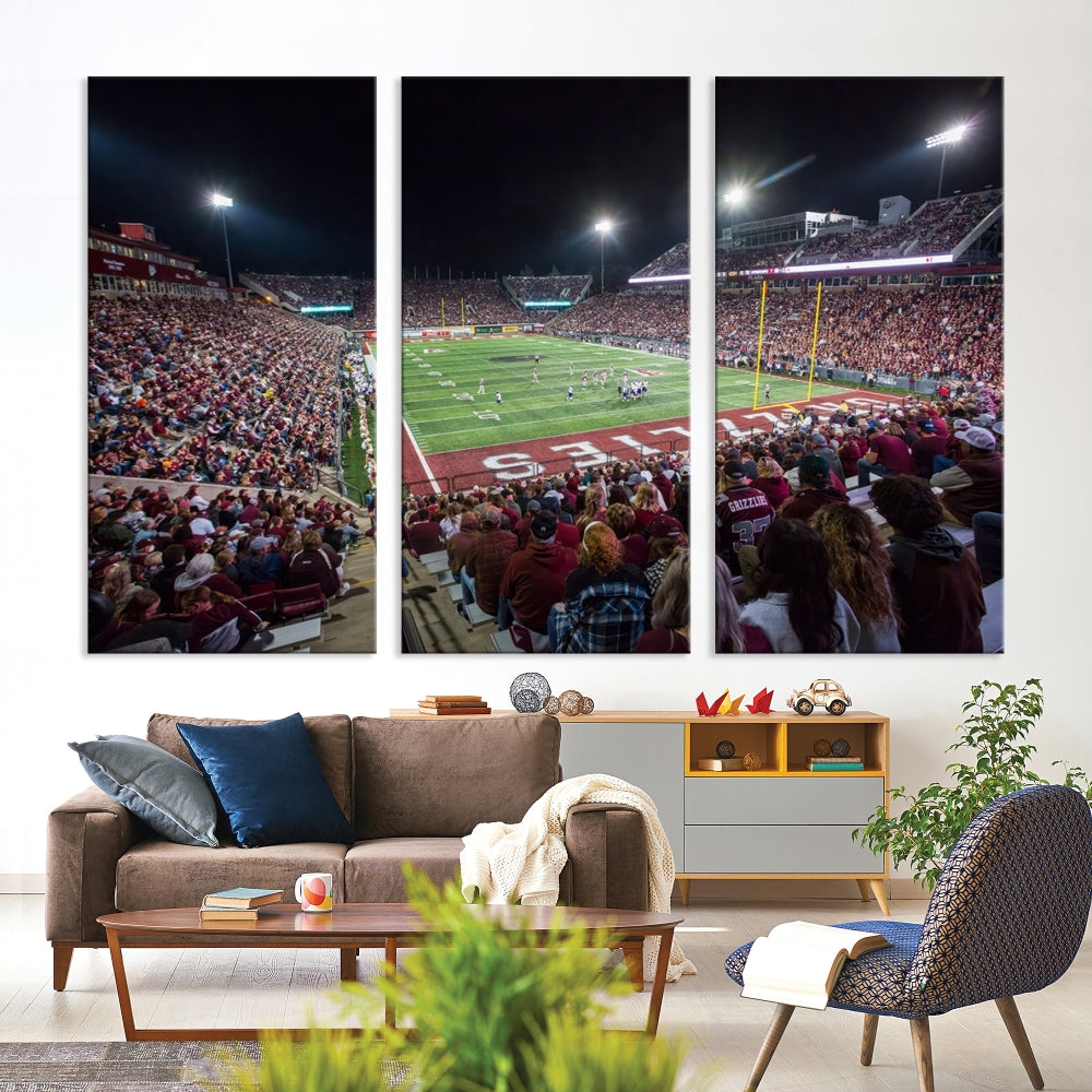 Washington Grizzy Football Stadium American Football Wall Art Canvas Print, Stadium Sport Wall Art Print