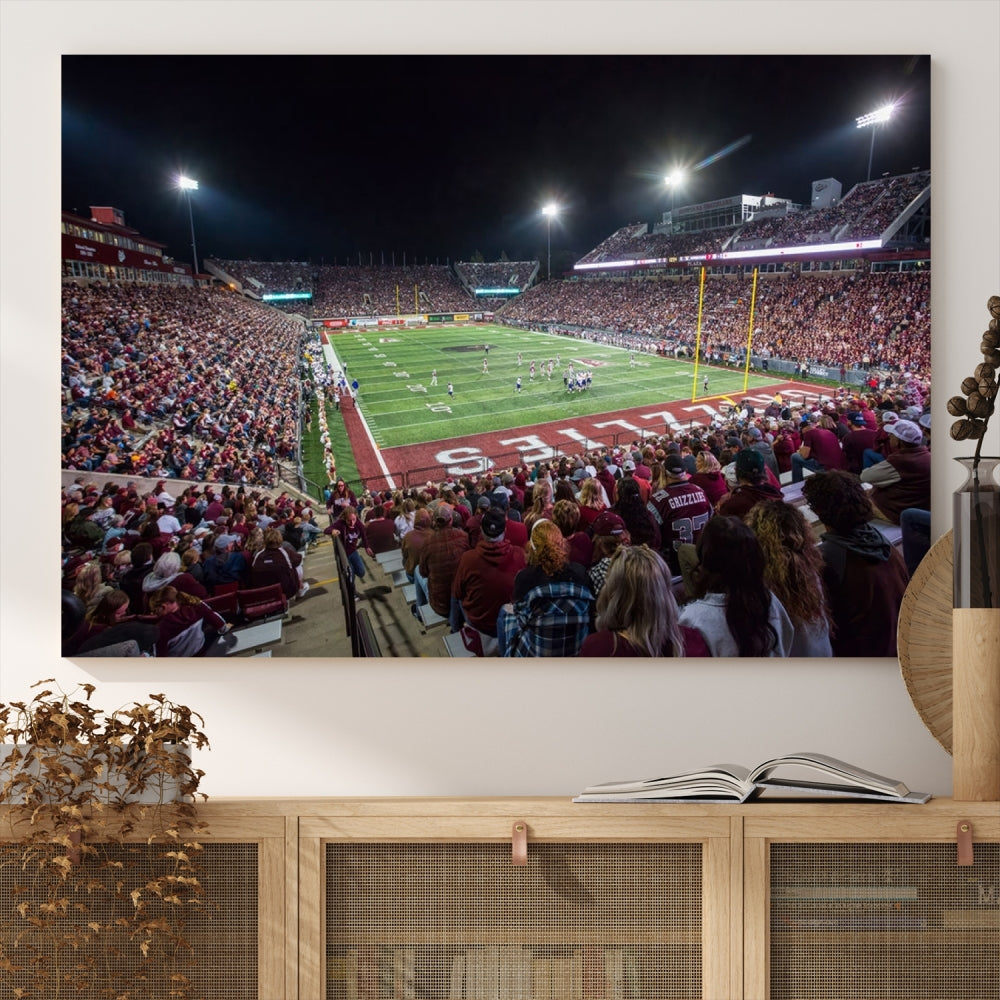 Washington Grizzy Football Stadium American Football Wall Art Canvas Print, Stadium Sport Wall Art Print