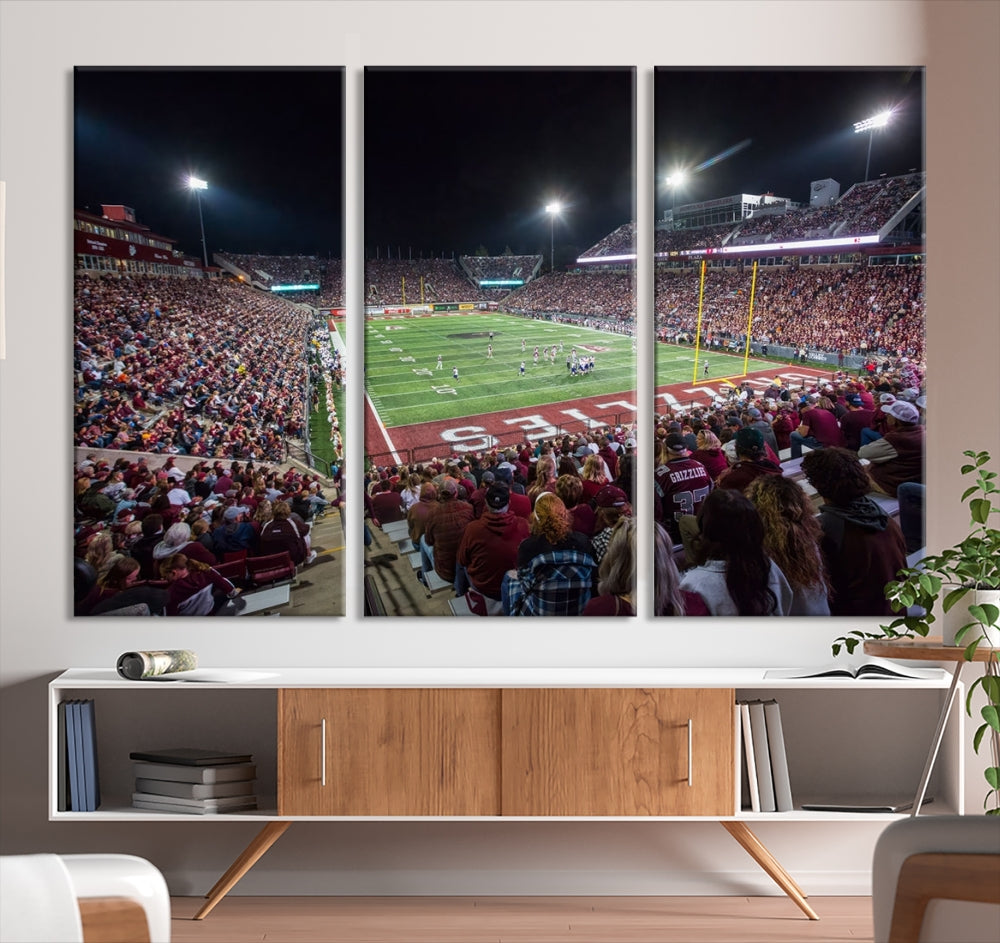 Washington Grizzy Football Stadium American Football Wall Art Canvas Print, Stadium Sport Wall Art Print