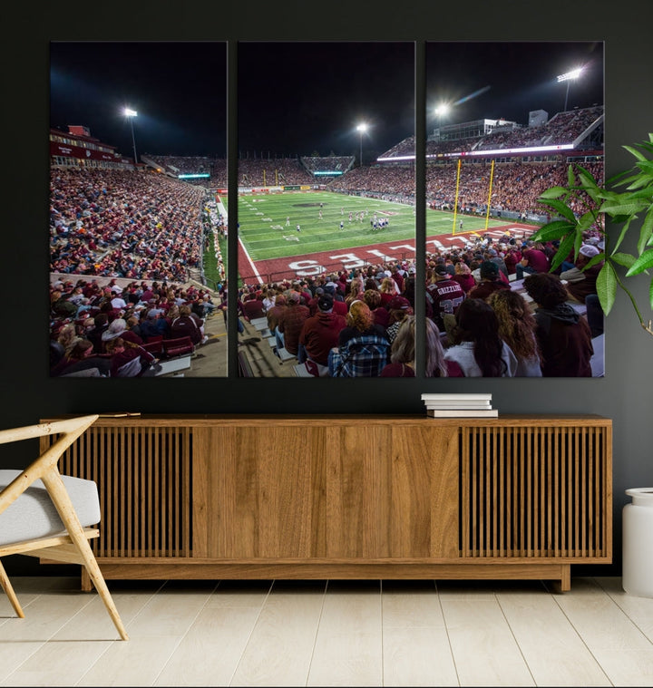 Washington Grizzy Football Stadium American Football Wall Art Canvas Print, Stadium Sport Wall Art Print