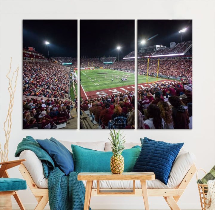 Washington Grizzy Football Stadium American Football Wall Art Canvas Print, Stadium Sport Wall Art Print