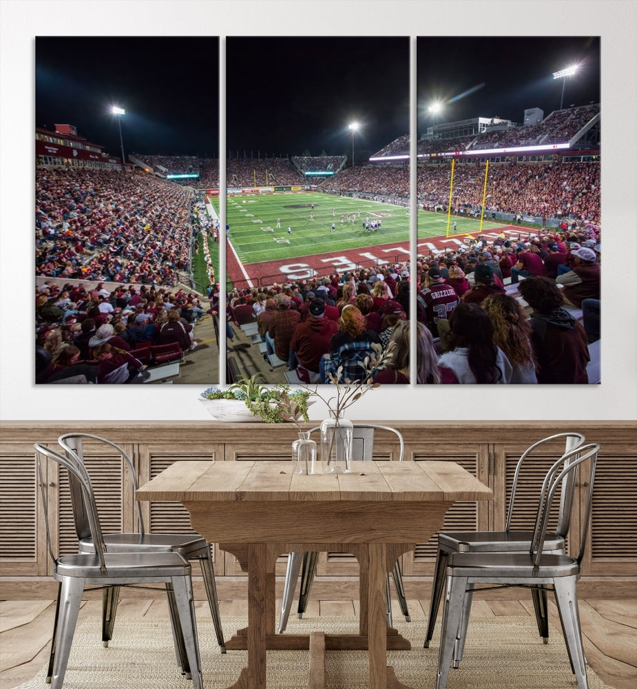 Washington Grizzy Football Stadium American Football Wall Art Canvas Print, Stadium Sport Wall Art Print