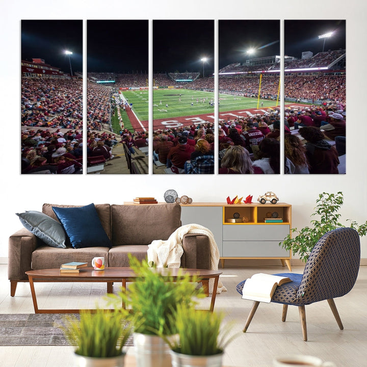 Washington Grizzy Football Stadium American Football Wall Art Canvas Print, Stadium Sport Wall Art Print