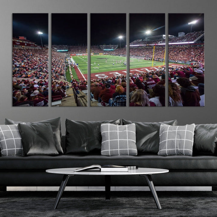 Washington Grizzy Football Stadium American Football Wall Art Canvas Print, Stadium Sport Wall Art Print