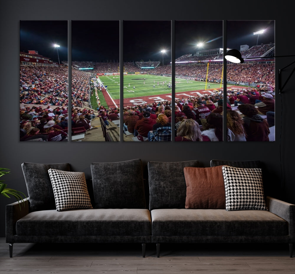 Washington Grizzy Football Stadium American Football Wall Art Canvas Print, Stadium Sport Wall Art Print