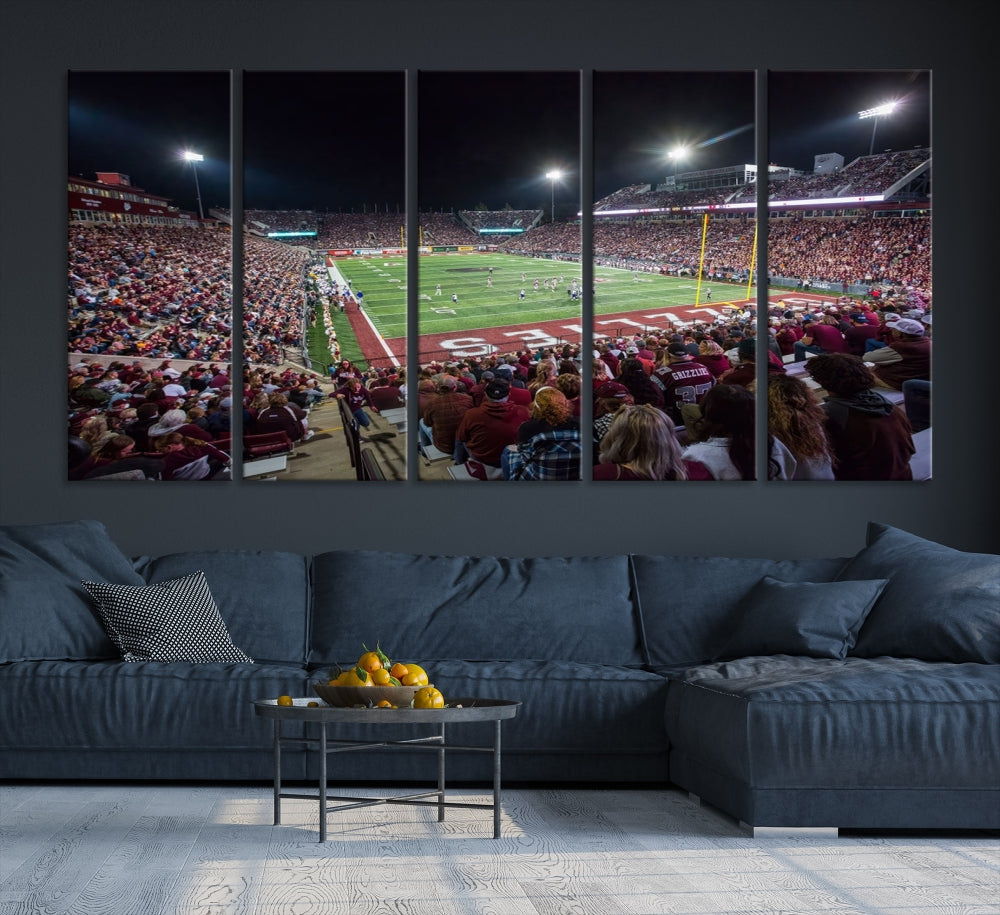 Washington Grizzy Football Stadium American Football Wall Art Canvas Print, Stadium Sport Wall Art Print