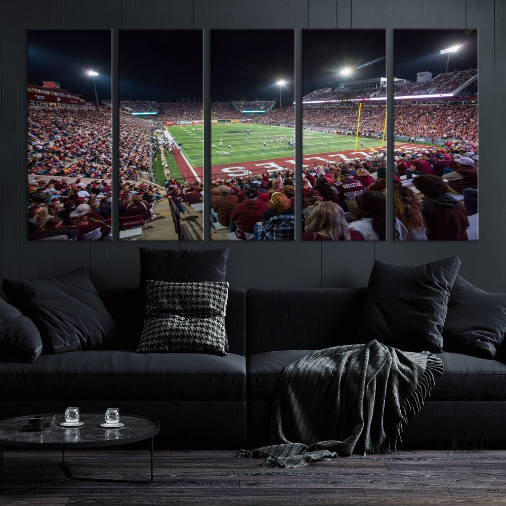 Washington Grizzy Football Stadium American Football Wall Art Canvas Print, Stadium Sport Wall Art Print